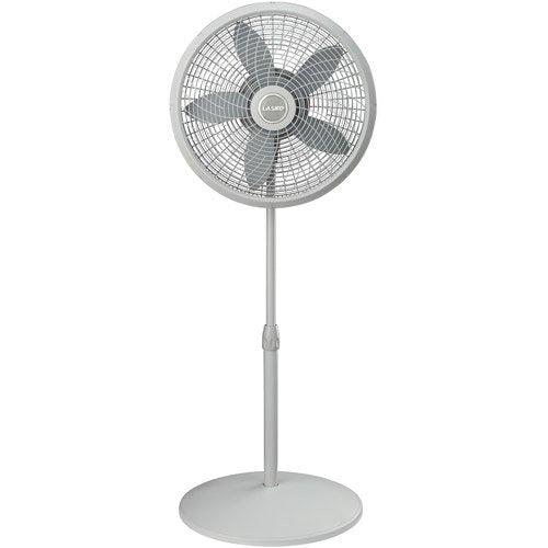 Wholesale-LASKO 18900 18" STAND FAN GREY-Fans-Electro Vision Inc