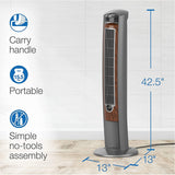 Wholesale-LASKO 42" TOWER FAN /REMOTE-Fans-Electro Vision Inc