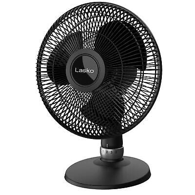 Wholesale-LASKO D12525 12" TABLE FAN BLACK-Fans-Electro Vision Inc