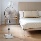 Wholesale-Lasko 1646 Remote Control Stand Fan White - 16"-Fans-Electro Vision Inc