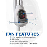 Wholesale-Lasko 1646 Remote Control Stand Fan White - 16"-Fans-Electro Vision Inc