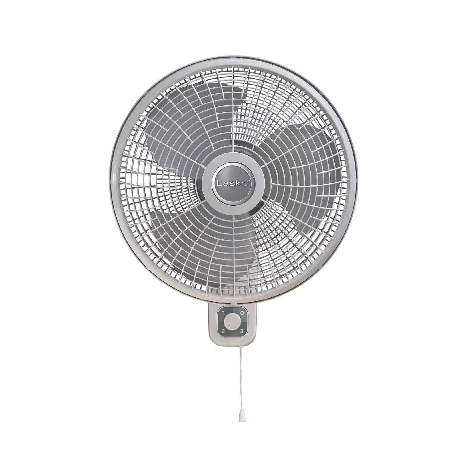 Wholesale-Lasko M16900 Oscillating 16 inch Wall Mount Fan-Fans-Electro Vision Inc