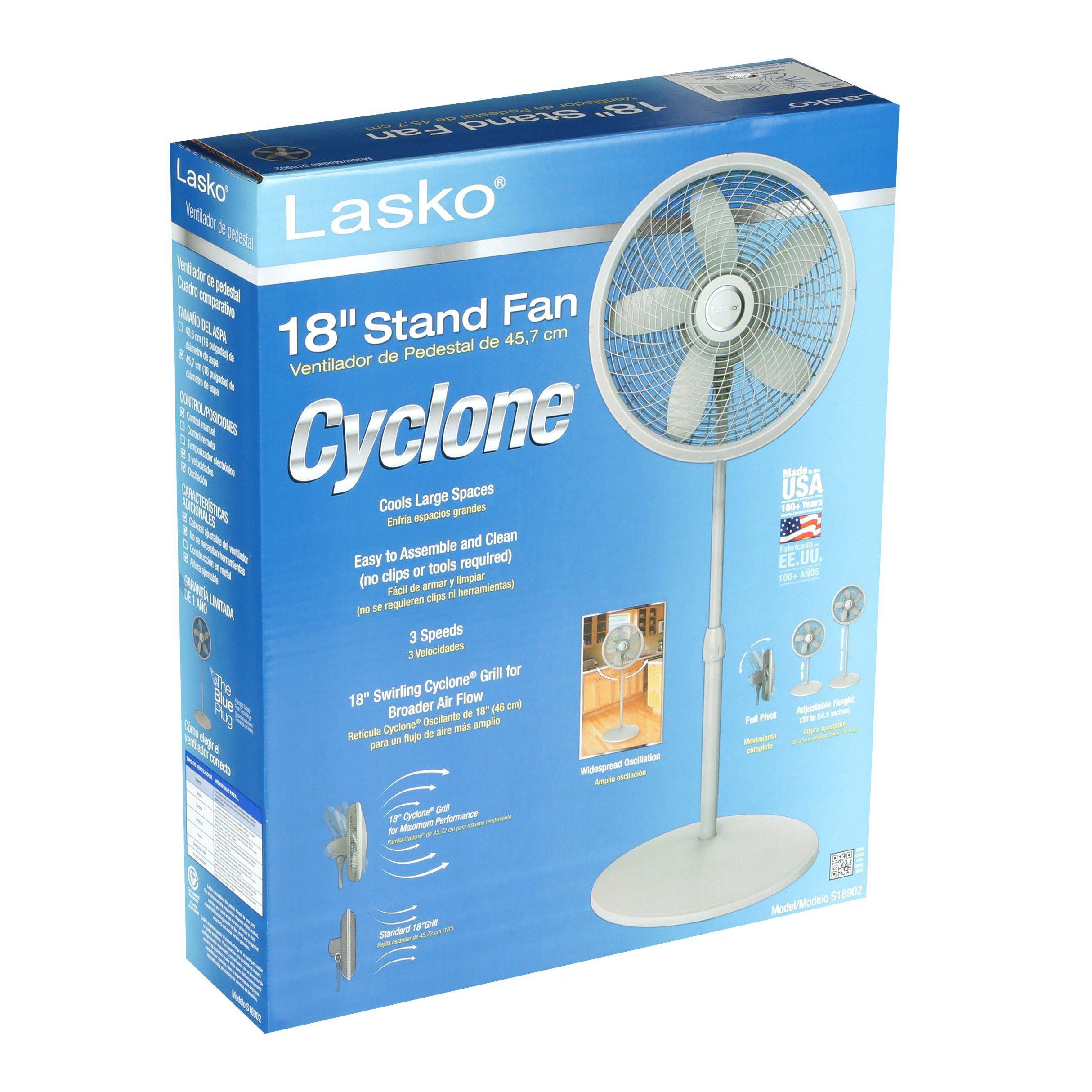 Wholesale-Lasko S18902 18" Fan Grey-Fans-Electro Vision Inc