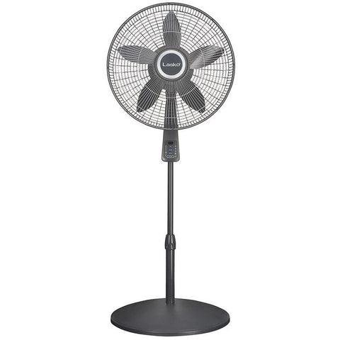 Wholesale-Lasko s18965 18" Stand an w/ Remote Black-Fans-Electro Vision Inc