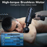 Wholesale-Letsfit Massage Gun, Portable Deep Tissue Percussion Muscle Massager with LED Touch Screen and 7 Heads-Electric Massagers-Electro Vision Inc