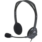 Wholesale-Logitech Wired Stereo Headset H111 - Gray, Model:981-000612-Headsets-Electro Vision Inc