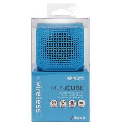 Wholesale-MQbix-MQBK3010BLU MUSICUBE Wireless Portable Bluetooth Speaker with Built-In Mic and Rechargeable Battery-Speakers-Electro Vision Inc