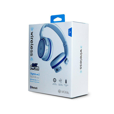 Wholesale-MQbix MQBT950 EarFoam- Headphones with mic - full size - Bluetooth - wireless - white-Headphones-Electro Vision Inc