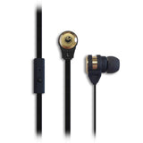 Wholesale-MQbix MQET38 AeroFones Platinum High Performance In-Ear Earphones with Tangle-Free Flat Cable and Mic, Black-Earbuds | Headphone-Electro Vision Inc