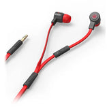 Wholesale-MQbix MQGT26BLK Talking AeroFones Flat Cable Earphones with Mic, Black-Headsets-Electro Vision Inc