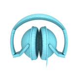Wholesale-MQbix MQHT560BLU Ear Foam Palette High Performance Headphones with Mic, Turquoise Blue-Headphones-Electro Vision Inc