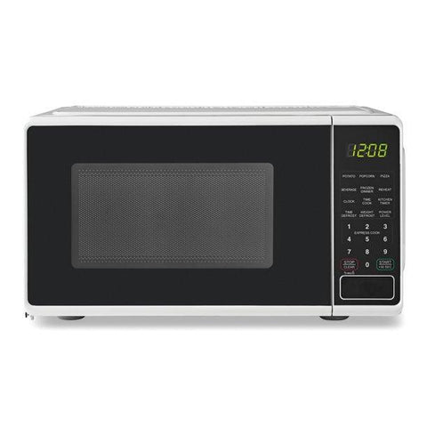 Wholesale-Mainstays 0.7 Cu ft Capacity Countertop Microwave Oven, White-Microwave Ovens-Electro Vision Inc