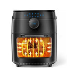 Wholesale-Moosoo Pro XXL 12.7 Qt Air Fryer 1800W 100 Recipes Book LED Digital Touchscreen-Electro Vision Inc