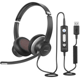 Wholesale-Mpow HC6 USB Headset/3.5 mm - Navy Blue-Headset-Electro Vision Inc