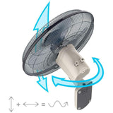 Wholesale-Navia VPN018 Wall Fan 18" with Remote-Fans-Electro Vision Inc