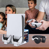 Wholesale-NexiGo PS5Stand PS5 Accessories Stand with Cooling Station - Dual Controllers Charger, Extra USB Ports, 3 Levels Adjustable Fans Speed, 11 Game Rack Organizer-Game Controller Accessories-Electro Vision Inc
