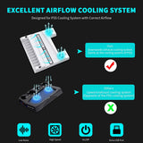 Wholesale-NexiGo PS5Stand PS5 Accessories Stand with Cooling Station - Dual Controllers Charger, Extra USB Ports, 3 Levels Adjustable Fans Speed, 11 Game Rack Organizer-Game Controller Accessories-Electro Vision Inc