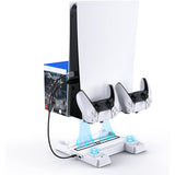 Wholesale-NexiGo PS5Stand PS5 Accessories Stand with Cooling Station - Dual Controllers Charger, Extra USB Ports, 3 Levels Adjustable Fans Speed, 11 Game Rack Organizer-Game Controller Accessories-Electro Vision Inc