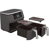 Wholesale-Ninja DZ100-RB Foodi 4-in-1, 8-qt., 2-Basket Air Fryer with DualZone Technology (REFURBISHED)-Air Fryer-Electro Vision Inc