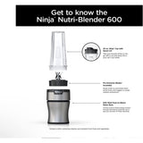 Wholesale-Ninja Nutri-Blender BN300WM 600-Watt Personal Blender, 1 Dishwasher-Safe To-Go Cup-Food Mixers & Blenders-Electro Vision Inc