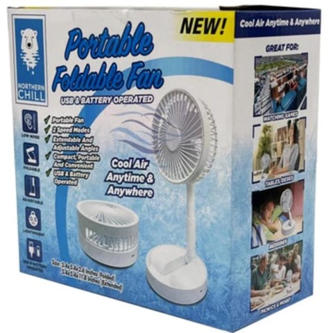 Wholesale-Northern PB1876 Chill Portable Foldable Fan-Portable Foldable Fan-Electro Vision Inc