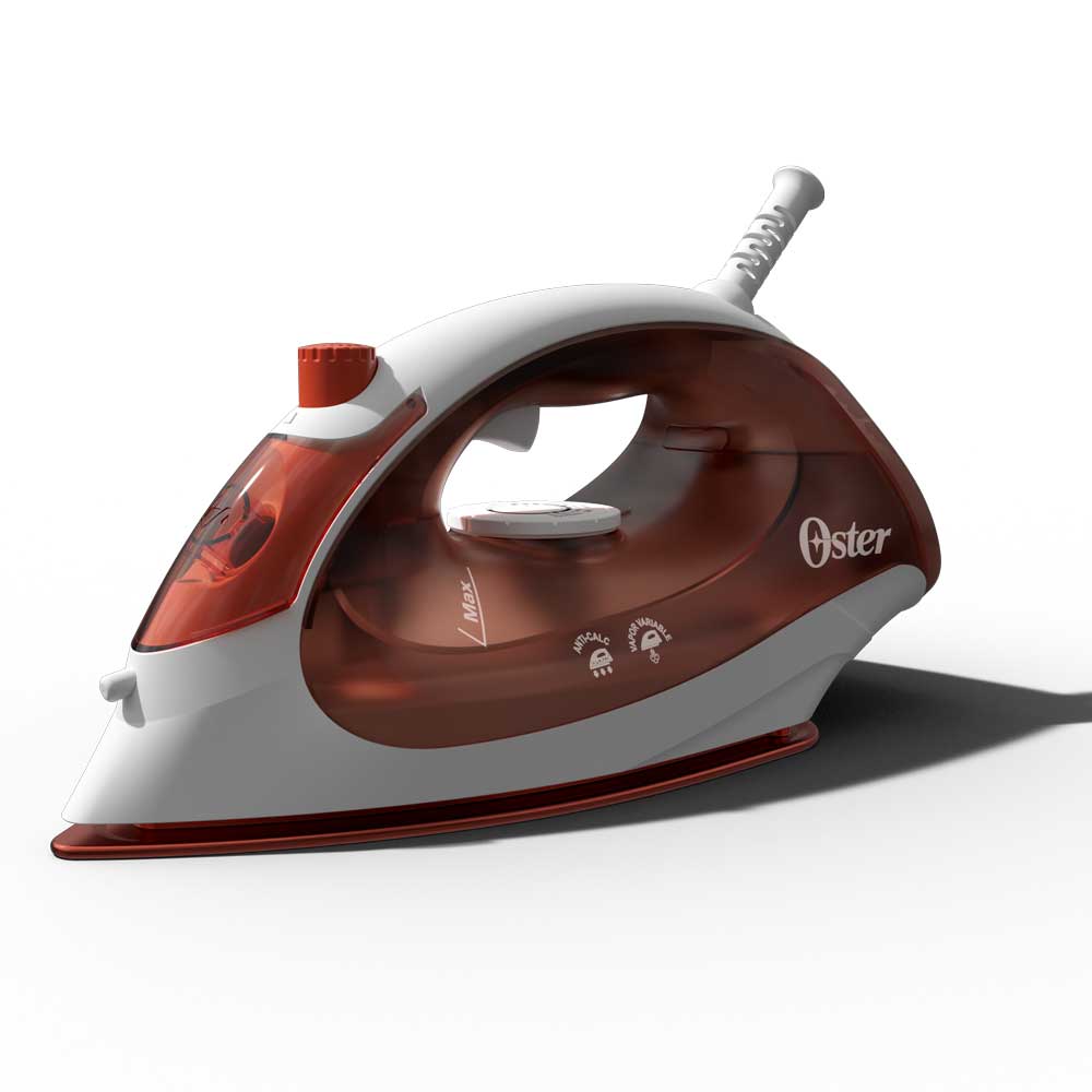 Wholesale-OSTER GCSTBS5004 STEAM IRON RED CLAY-Irons & Ironing Systems-Electro Vision Inc