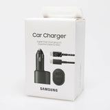 Wholesale-Original Samsung -EP-L5300XBEGW Car Charger Super Fast Dual USB 45W+15W Black Retail-Car charger-Electro Vision Inc