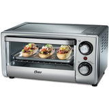 Wholesale-Oster TSSTTV10LTB 4 Slice Toaster Oven for 220/240 volt-Electro Vision Inc