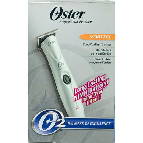Wholesale-Oster76998-101 Trimmer Vorteq Cordless T-Blade Trimmer W/ Stainless Steel Blades-Hair Clippers & Trimmers-Electro Vision Inc