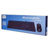 Wholesale-PHILIPS SPT6224 WIRED KEYBOARD W MOUSE-Keyboards-Electro Vision Inc
