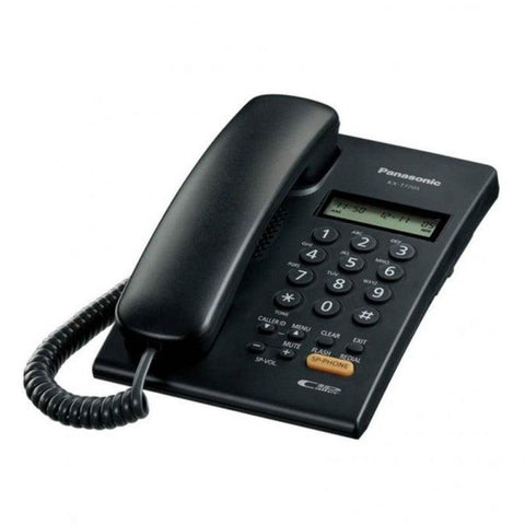 Wholesale-Panasonic KXT7703XB Corded Telephone Caller ID Black-Phone-Electro Vision Inc