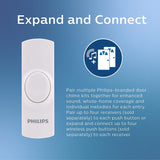 Wholesale-Philips DES2120W/27 Battery Operated Wireless Door Chime-Doorbell-Electro Vision Inc