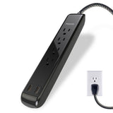 Wholesale-Philips SPC6244BCT1/37 4 Outlet Power Strip Surge Protector - Black-Surge Protection Devices-Electro Vision Inc