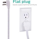 Wholesale-Philips SPC6244WCT1/37 4 Outlet Power Strip Surge Protector - White-Power Strips & Surge Suppressors-Electro Vision Inc