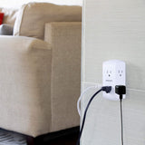 Wholesale-Philips SPS1742WA/37 6 Outlet White 2 pack-Power Outlet-Electro Vision Inc
