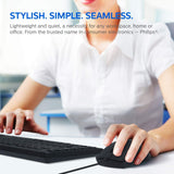 Wholesale-Philips SPT6234 USB Keyboard and Mouse Combo | Full-Sized Wired-Electro Vision Inc