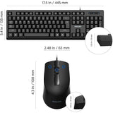 Wholesale-Philips SPT6234 USB Keyboard and Mouse Combo | Full-Sized Wired-Electro Vision Inc