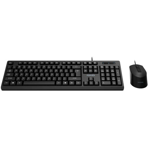 Wholesale-Philips SPT6234 USB Keyboard and Mouse Combo | Full-Sized Wired-Electro Vision Inc