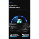 Wholesale-Philips SPT6315 Wireless Keyboard and Mouse Combo-Keyboards-Electro Vision Inc