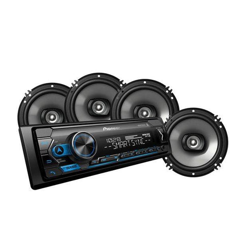Wholesale-Pioneer MXT-S3266BT Car Audio Bundle MXT-S3266BT Receiver and (4) 6.5 Speakers-Car Audio-Electro Vision Inc