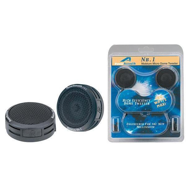Wholesale-Power Acoustik NB1 Tweeters 200W Dome 1"-Car Audio-Electro Vision Inc