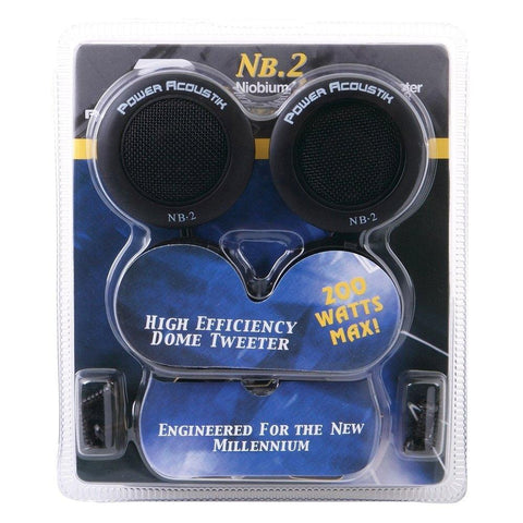 Wholesale-Power Acoustik NB2 Car Audio Tweeters 200 Watt Dome-Car Audio-Electro Vision Inc