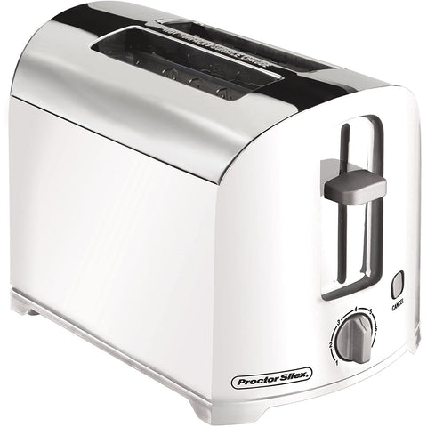 Wholesale-Proctor Silex 22632 2-slice (White & Stainless) Toaster-Toasters-Electro Vision Inc