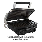 Wholesale-Proctor Silex 25340R Grill & Griddle 5 in 1-Indoor Grill-Electro Vision Inc