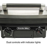 Wholesale-Proctor Silex 25340R Grill & Griddle 5 in 1-Indoor Grill-Electro Vision Inc