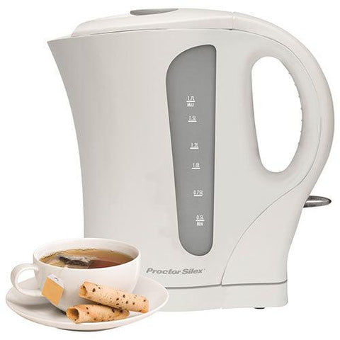 Wholesale-Proctor Silex K3080 Electric Kettle White 1.7L-Kettle-Electro Vision Inc