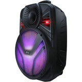 Wholesale-QFX 15' PBX615 Bluetooth Speaker with Rechargeable Battery and Led Lights-Speakers-Electro Vision Inc