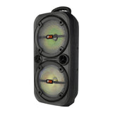 Wholesale-QFX PBX-8008SM Bluetooth Speaker Mic/Stand 2X8"-Speakers-Electro Vision Inc