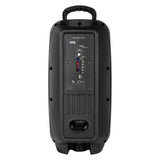 Wholesale-QFX PBX-8008SM Bluetooth Speaker Mic/Stand 2X8"-Speakers-Electro Vision Inc