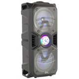 Wholesale-QFX PBX269 - 2x6.5" Rechargeable Party Speaker-Bluetooth Audio-Electro Vision Inc